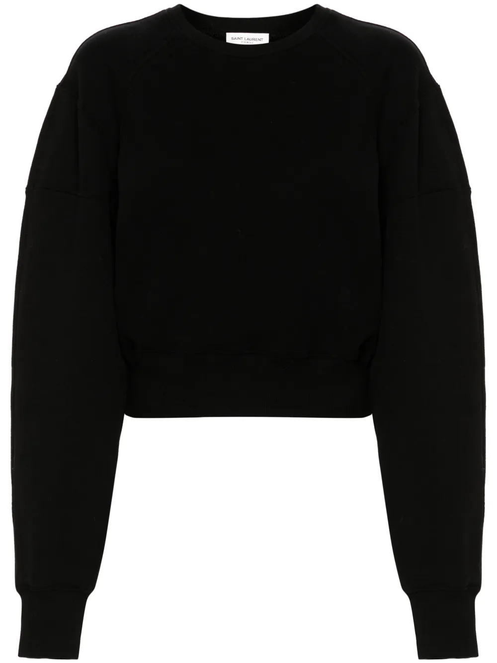 Saint Laurent Katoenen sweater Zwart