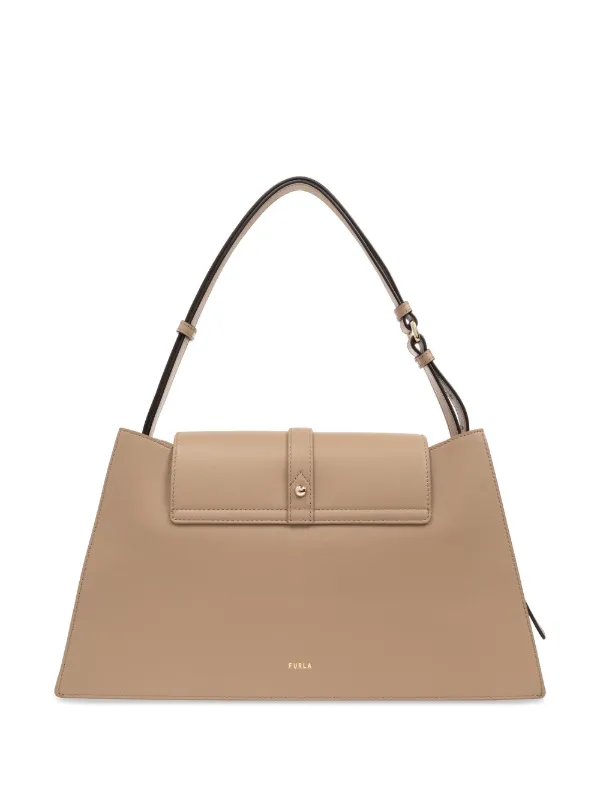 Furla beige handbag best sale
