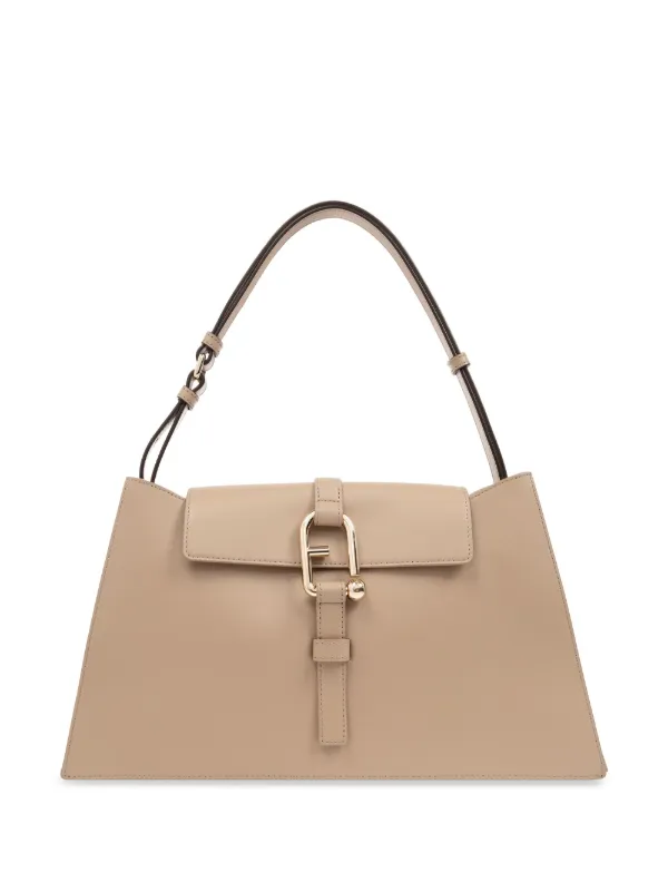 Furla Nuvola Leather Shoulder Bag Neutrals FARFETCH AO