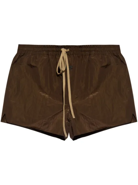 Fear Of God lamé-effect drawstring track shorts
