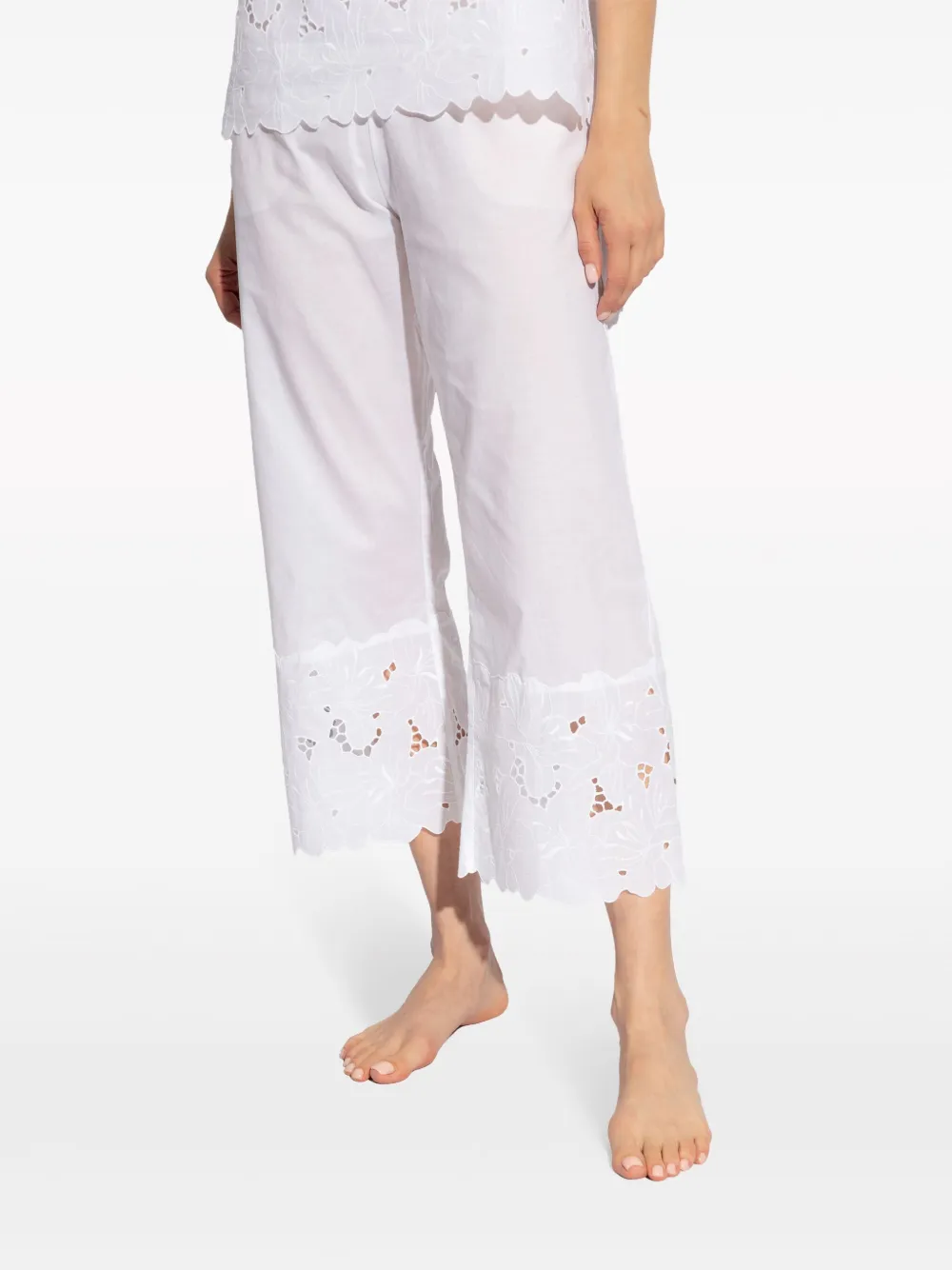 Hanro Cropped broek - Wit