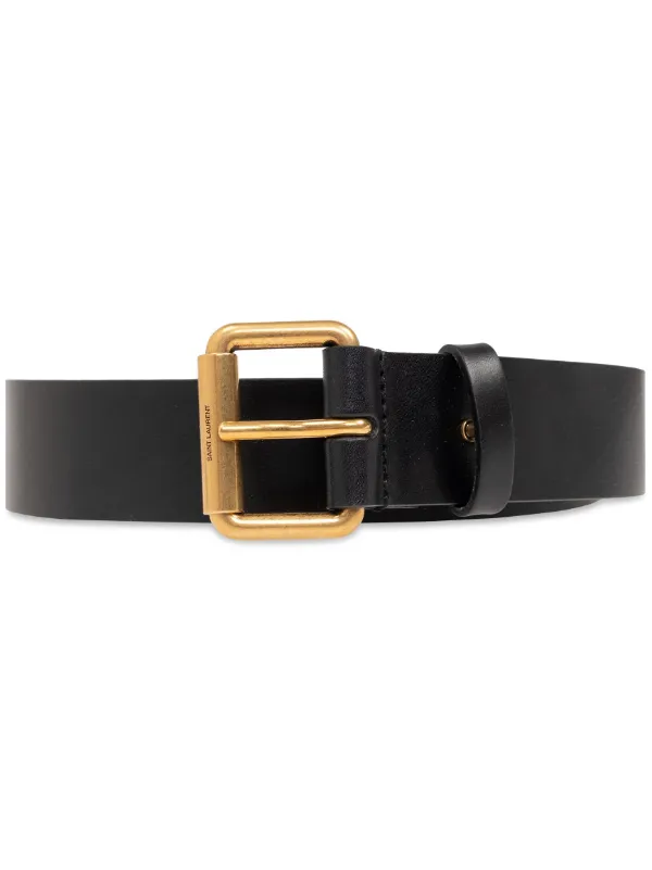 Saint Laurent Motorcycle Leather Belt Black FARFETCH AZ