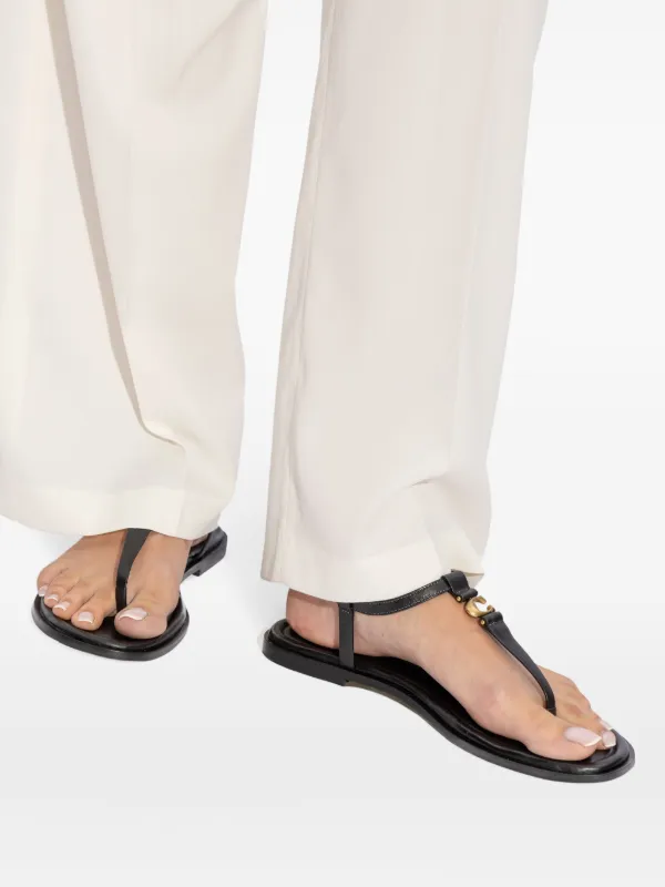 Coach Jessica Flat Sandals Black FARFETCH AO
