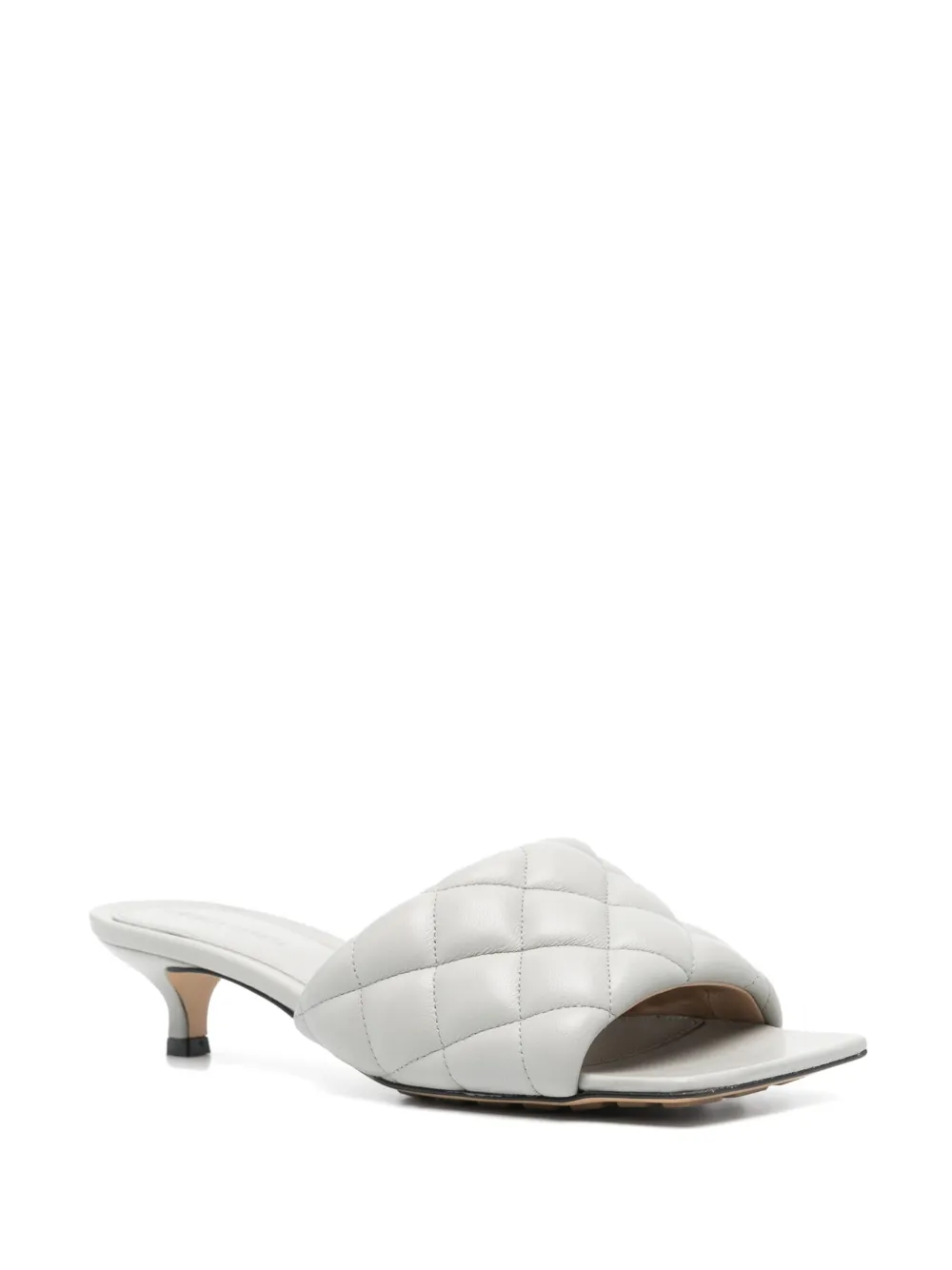 Bottega Veneta Padded 40mm leather mules - Grijs