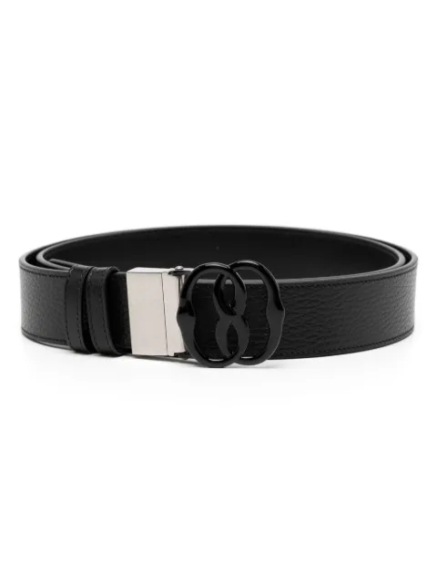 Bally logo-buckle reversible leather belt