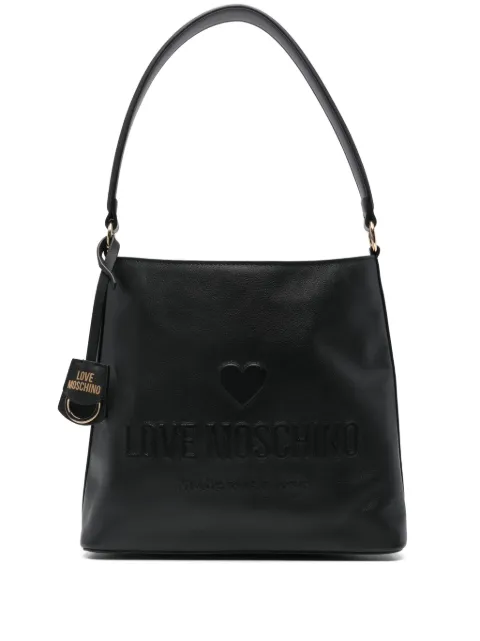 Love Moschino logo-embossed shoulder bag WOMEN