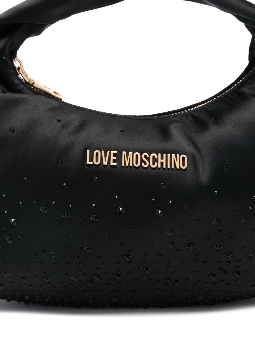 Shop Love Moschino Logo-lettering Tote Bag In Black