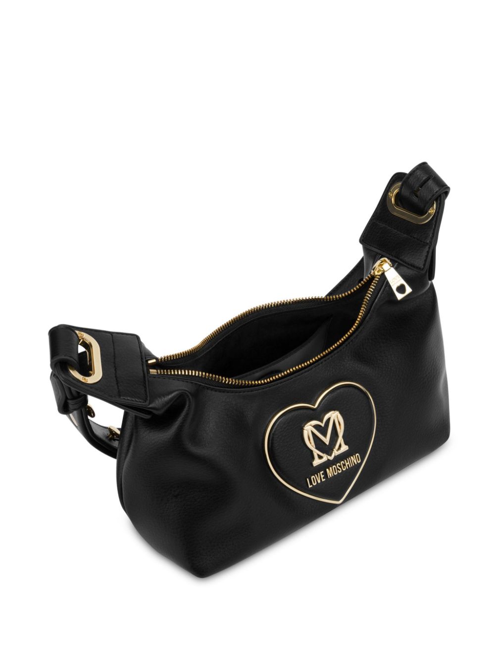 Love Moschino heart logo-plaque shoulder bag Women