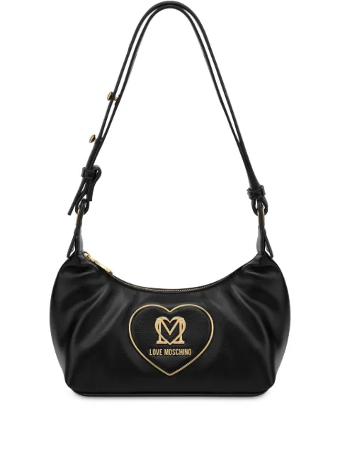 Love Moschino heart logo-plaque shoulder bag WOMEN