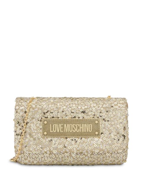 Love Moschino sequin-embellished cross body bag Women