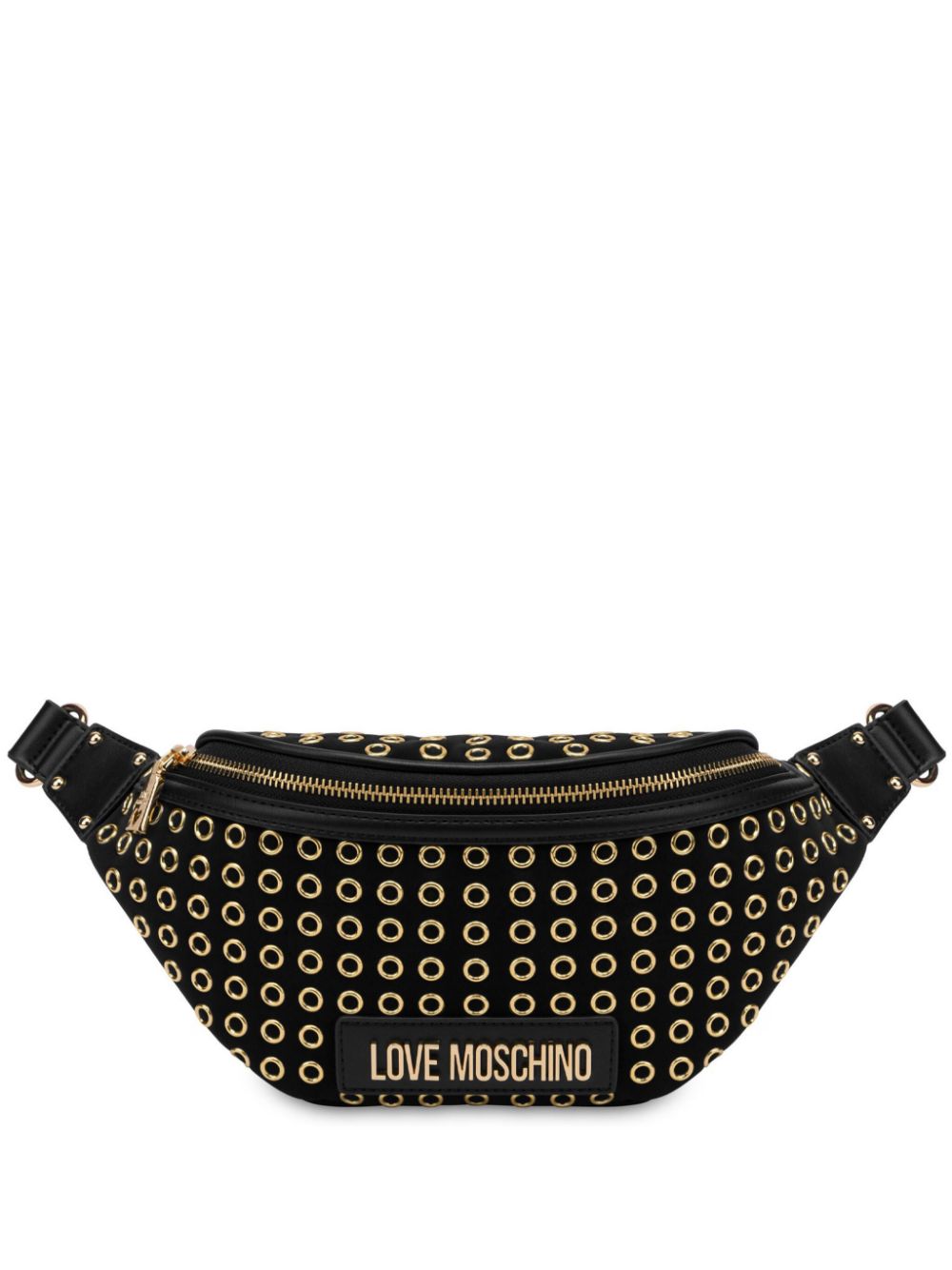 eyelet-embellished belt bag