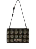 Love Moschino eyelet-embellished shoulder bag bag - Black