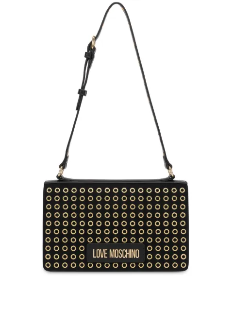 Love Moschino eyelet-embellished shoulder bag bag WOMEN