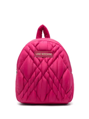 Moschino pink backpack best sale