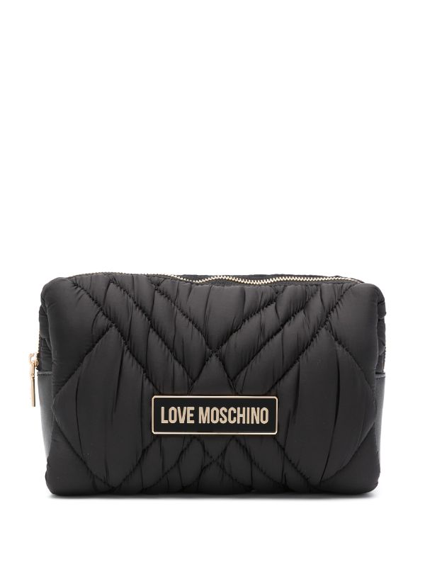 Love Moschino コスメポーチ | ブラック | FARFETCH JP