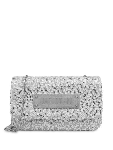 Love Moschino sequin-embellished cross body bag Women