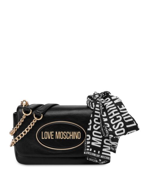 Love Moschino scarf faux-leather crossbody bag Women