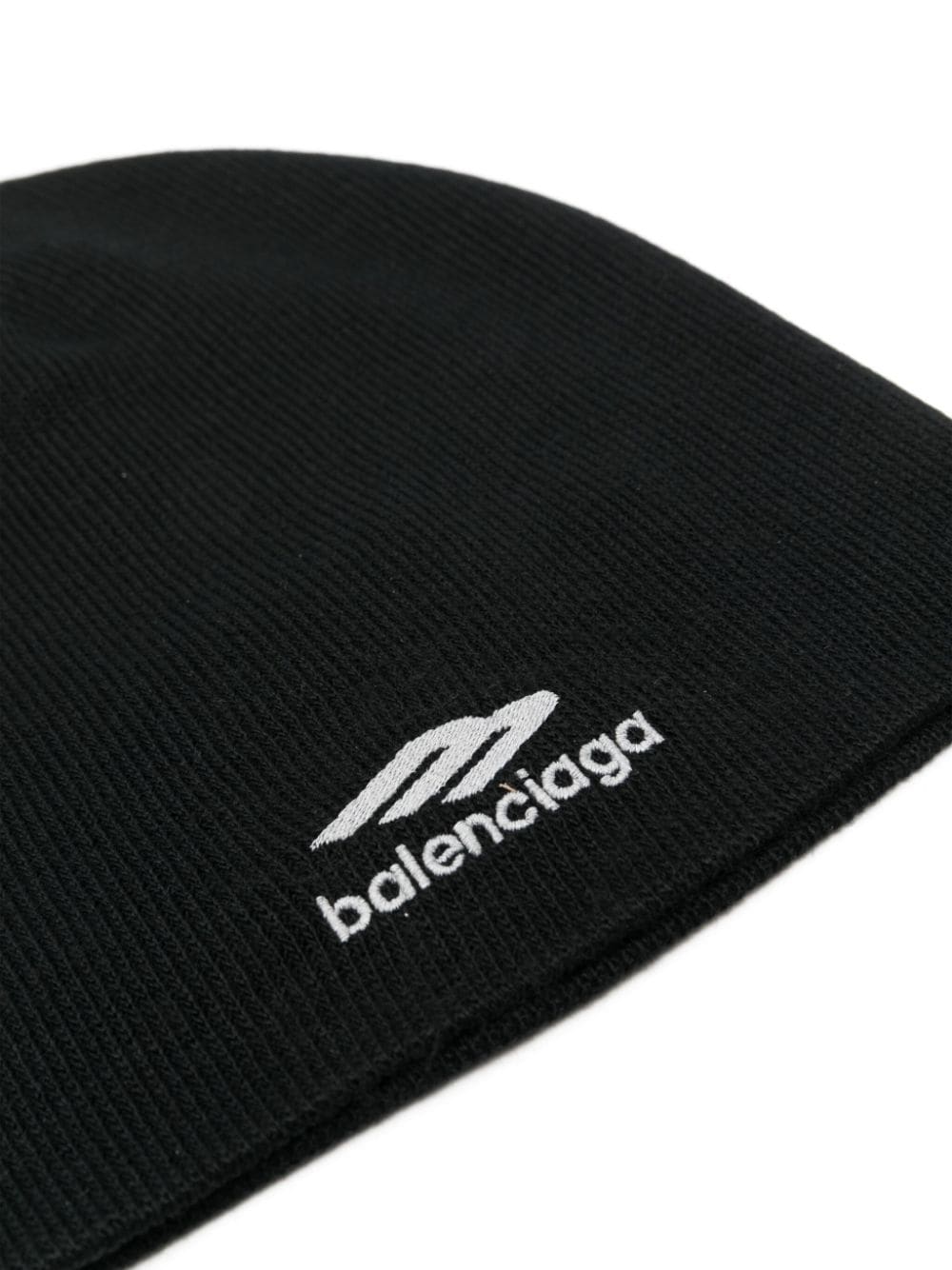 Shop Balenciaga 3b Sports Icon Beanie In Black