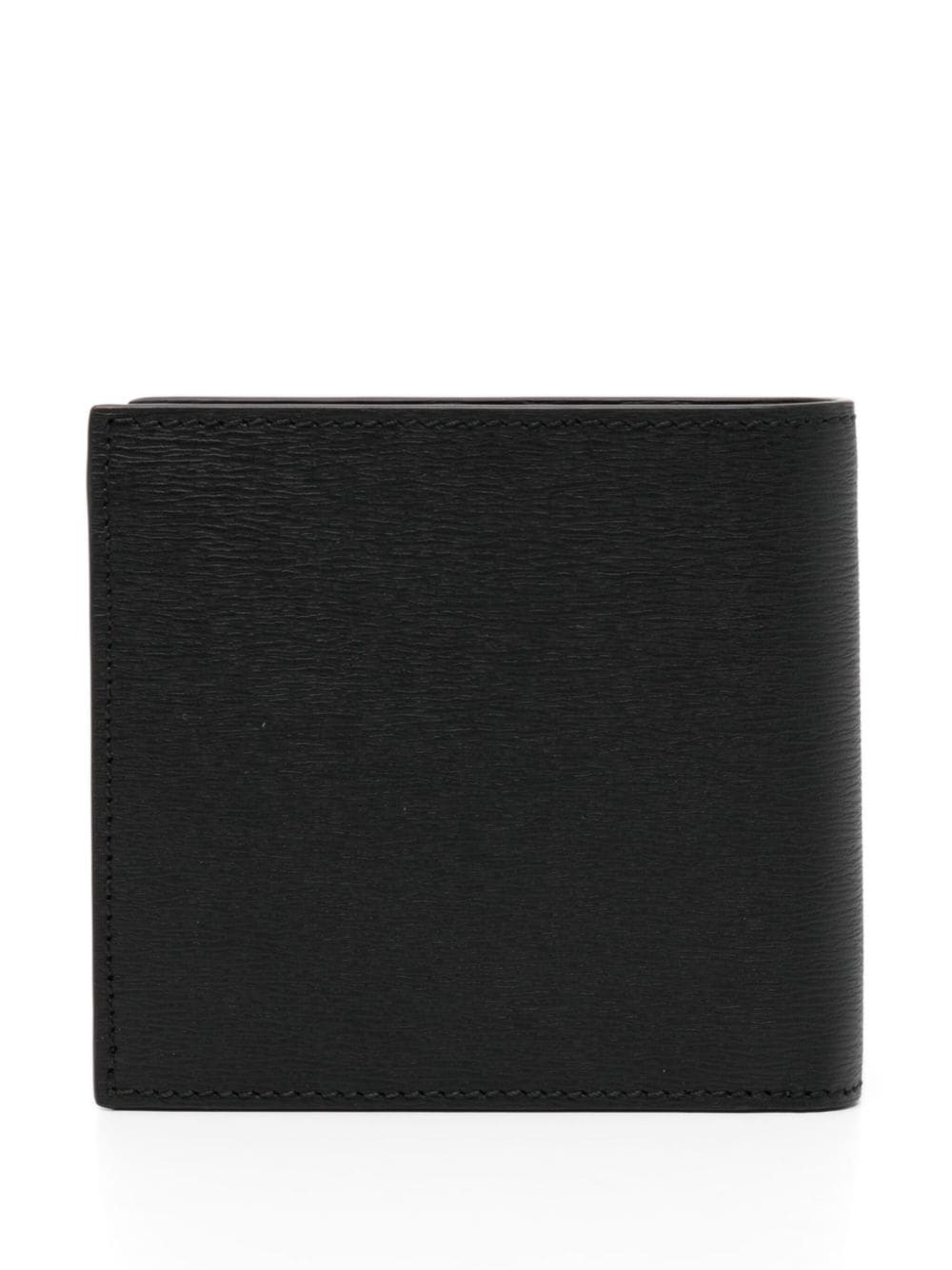 Bally Leren portemonnee met logoprint - Zwart