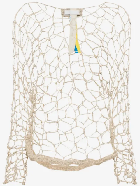 LITKOVSKA round-neck net jumper