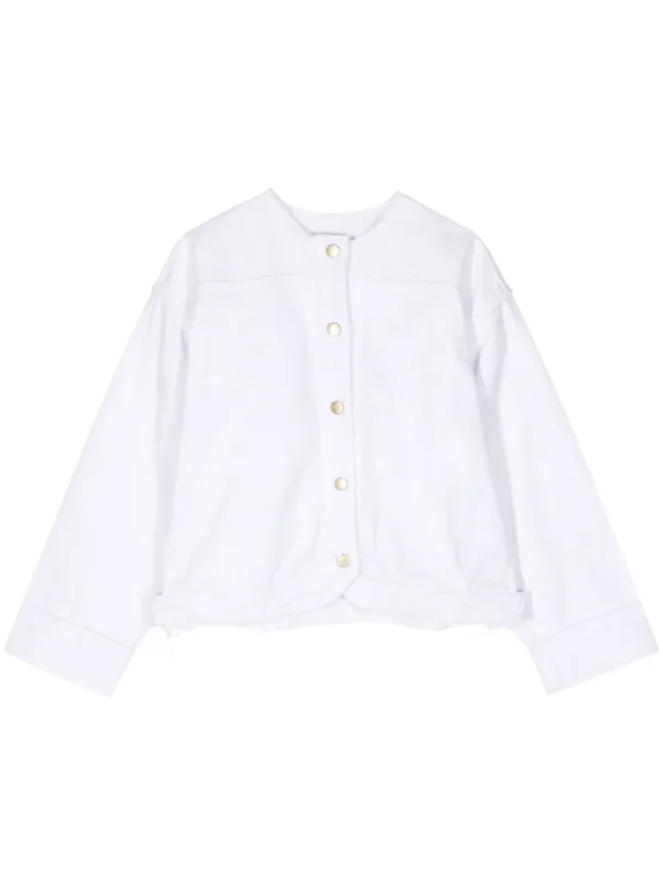 ファッション | デニムジャケット LITKOVSKA ホワイト JP FARFETCH | ジャケット・アウター