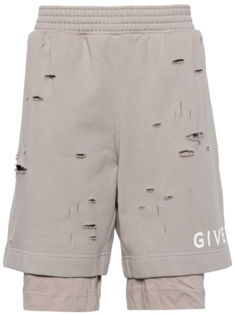 Givenchy layered jersey bermuda shorts Men