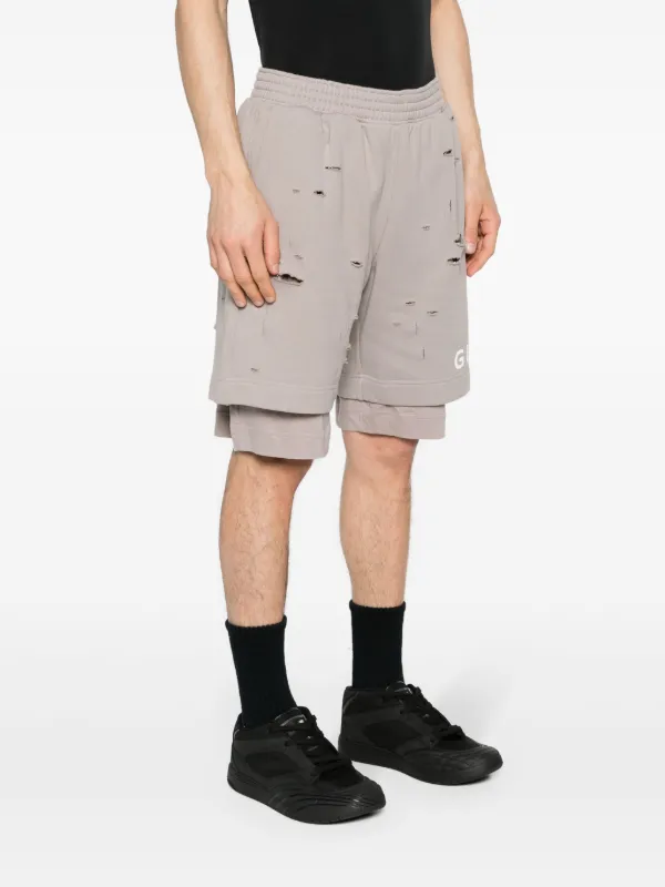 Givenchy Layered Jersey Bermuda Shorts | Neutrals | FARFETCH