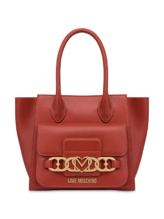 Love Moschino ハートチェーン ミニバッグ | レッド | FARFETCH JP 