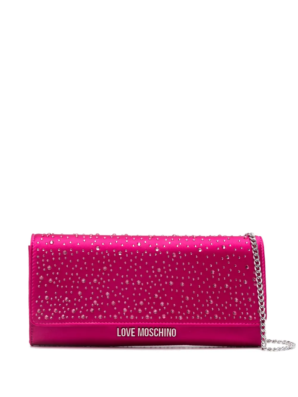 Affordable Love Moschino logo-lettering clutch bag Women