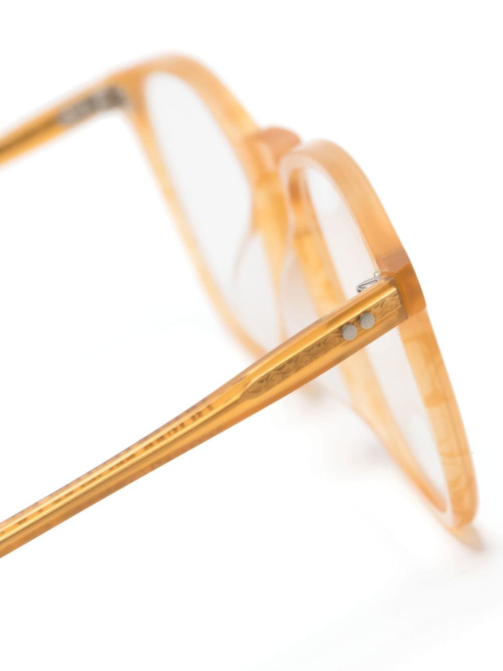 Shop Oliver Peoples Finley 1993 Round-frame Glasses In Yellow