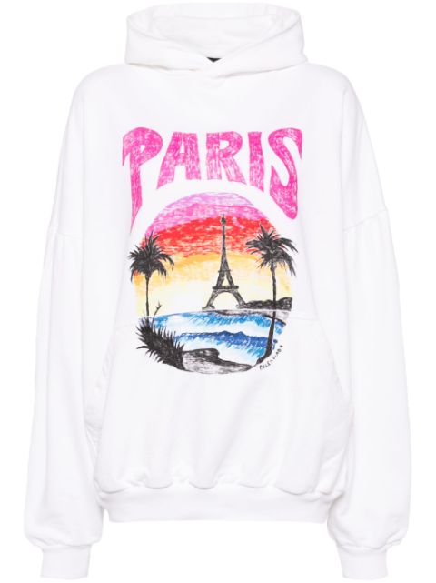 Balenciaga Paris Tropical cotton hoodie Women