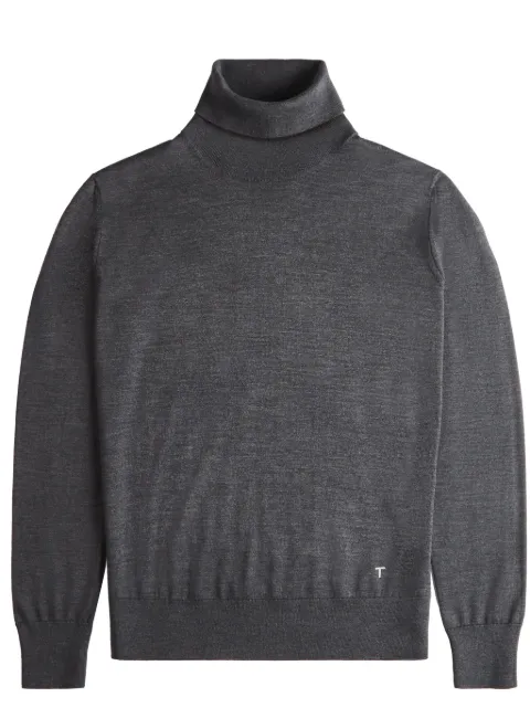 Tod's T-embroidered roll neck 