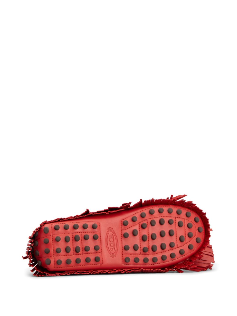 Tod's Gommino Frange leather loafers Red