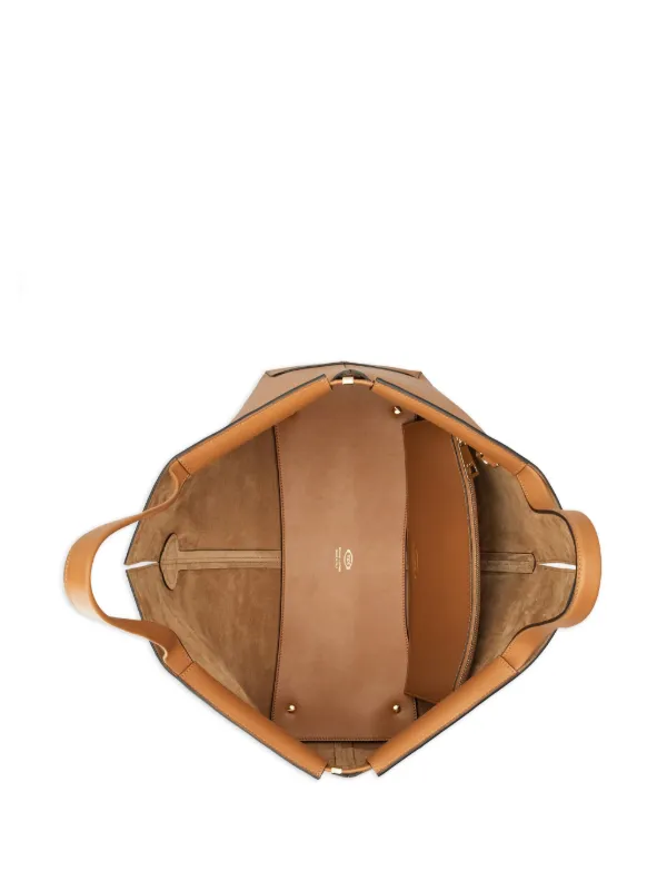 【関税＆送料込み】Tod'S Brown Leather Totes Tod's Leather Tote Bag | Brown | FARFETCH