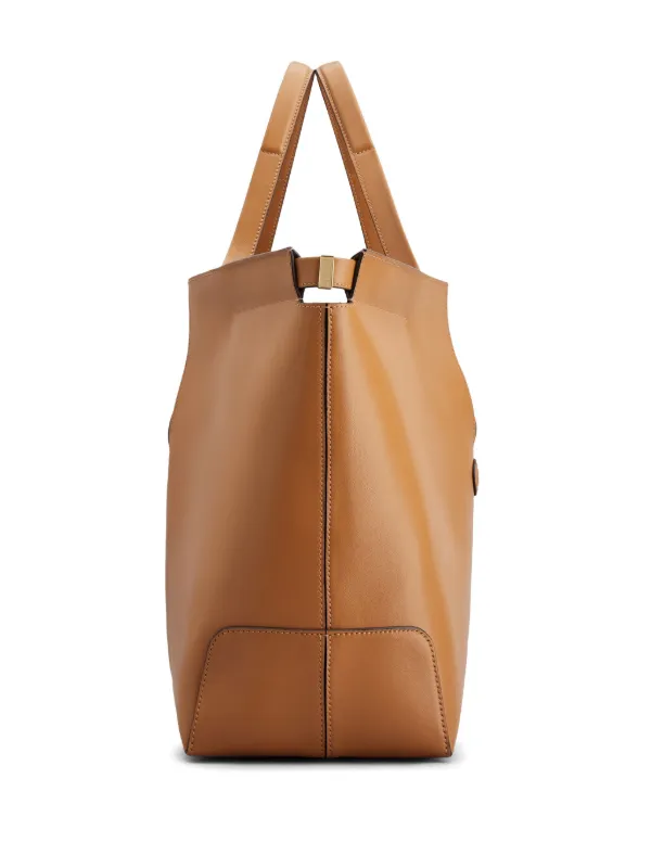 【関税＆送料込み】Tod'S Brown Leather Totes Tod's Leather Tote Bag | Brown | FARFETCH