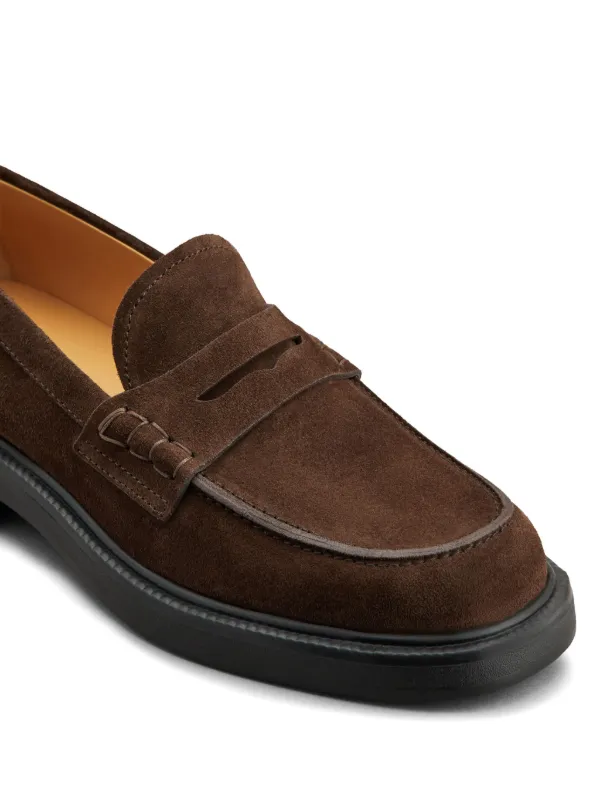 【洗練されたデザイン】TOD'S スエード ペニーローファー Tod's スエード ペニーローファー | ブラウン | FARFETCH JP