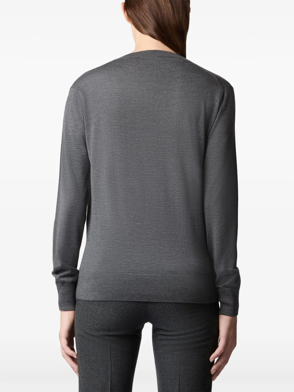 Tod's Trui met geborduurd logo Grijs