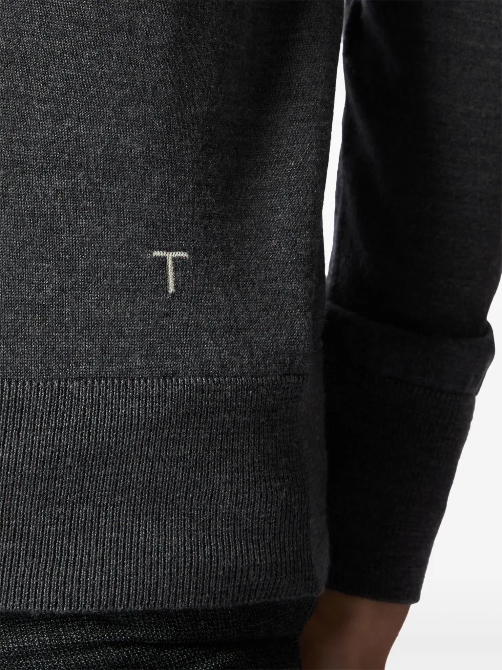 Tod's Trui met geborduurd logo Grijs