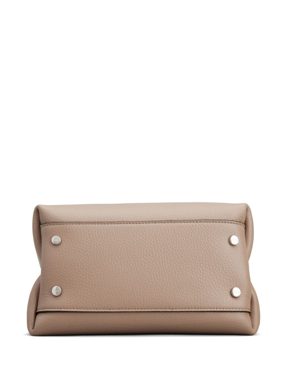 Shop Tod's Mini Leather Tote Bag In Neutrals