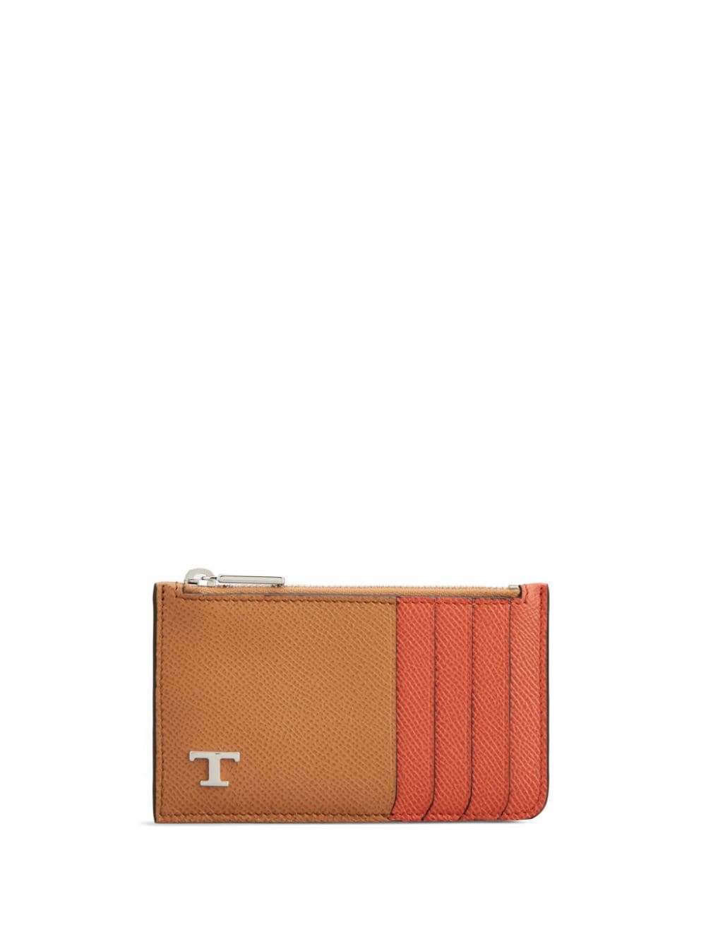 Tod's Logo-plaque Leather Wallet In Brown