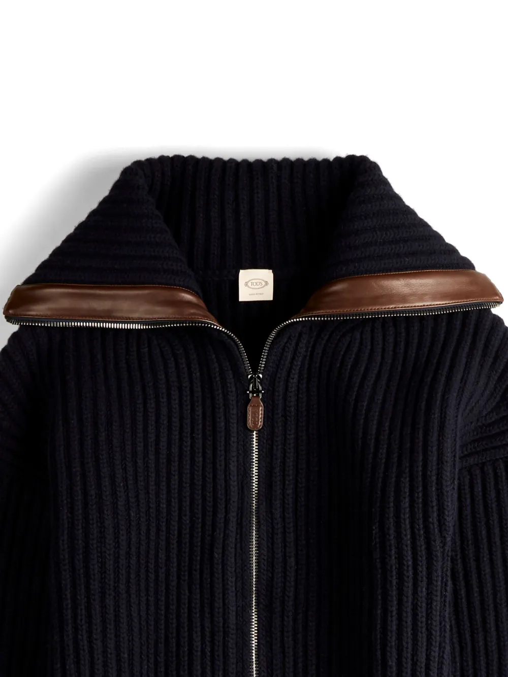 Tod's gebreiden vestjas met rits Blauw