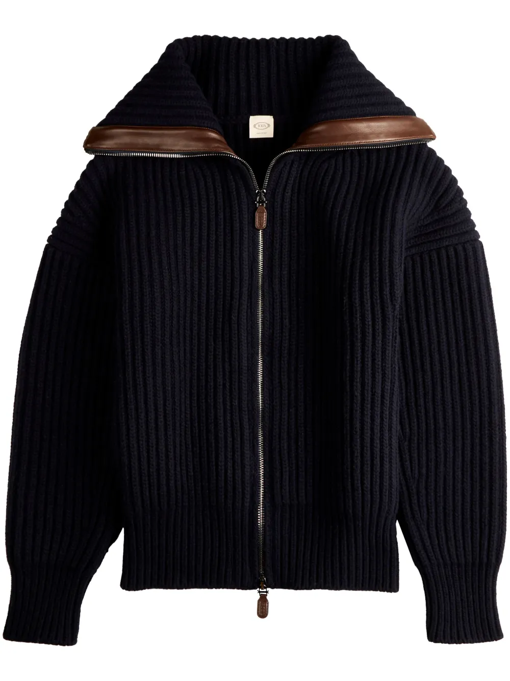 Tod's gebreiden vestjas met rits Blauw