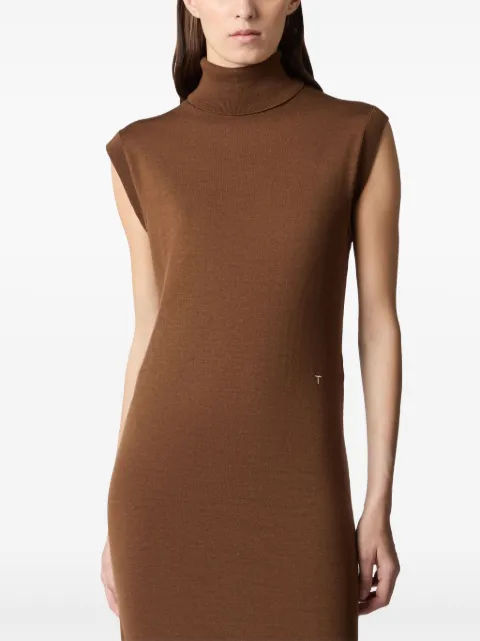 Tod's logo-embroidered midi dress X7WM349720EVRK - 3