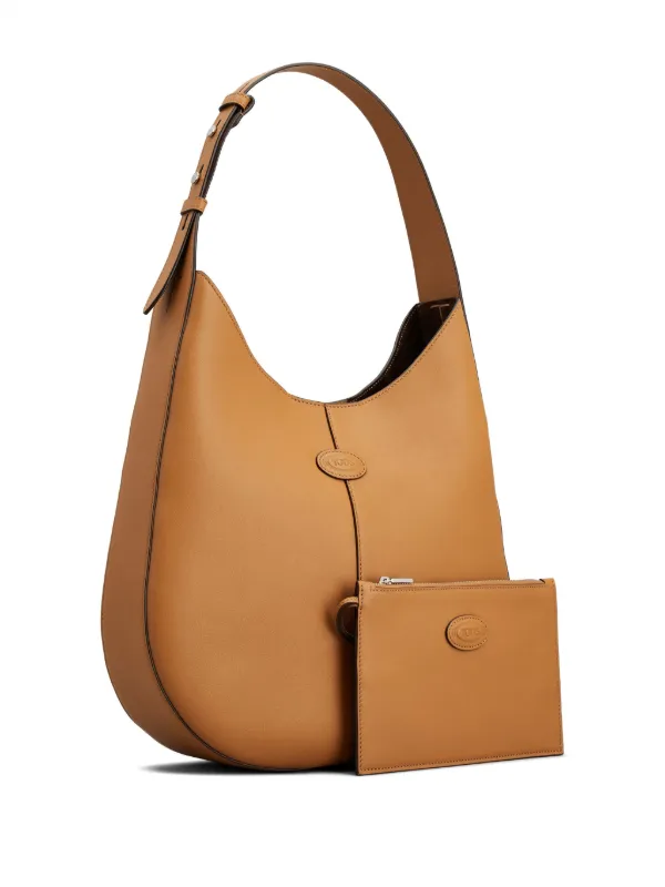 【関税＆送料込み】Tod'S 'Di Bag' Small Brown Leather Bag Woman BROWN Tod's Di Bag in Leather Large