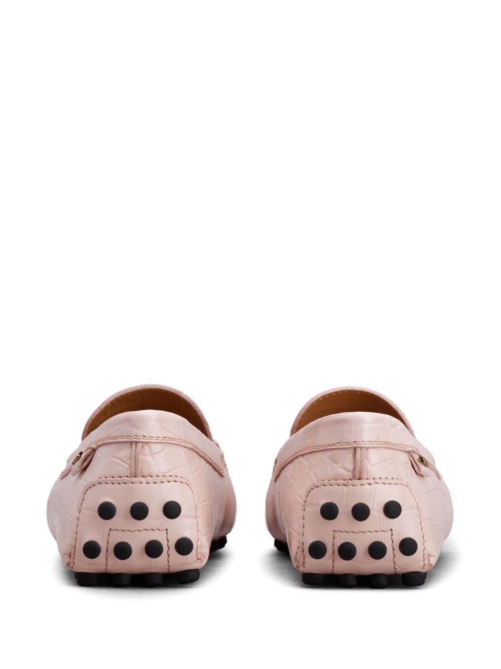 Shop Tod's Gommino Leather Loafers In Pink