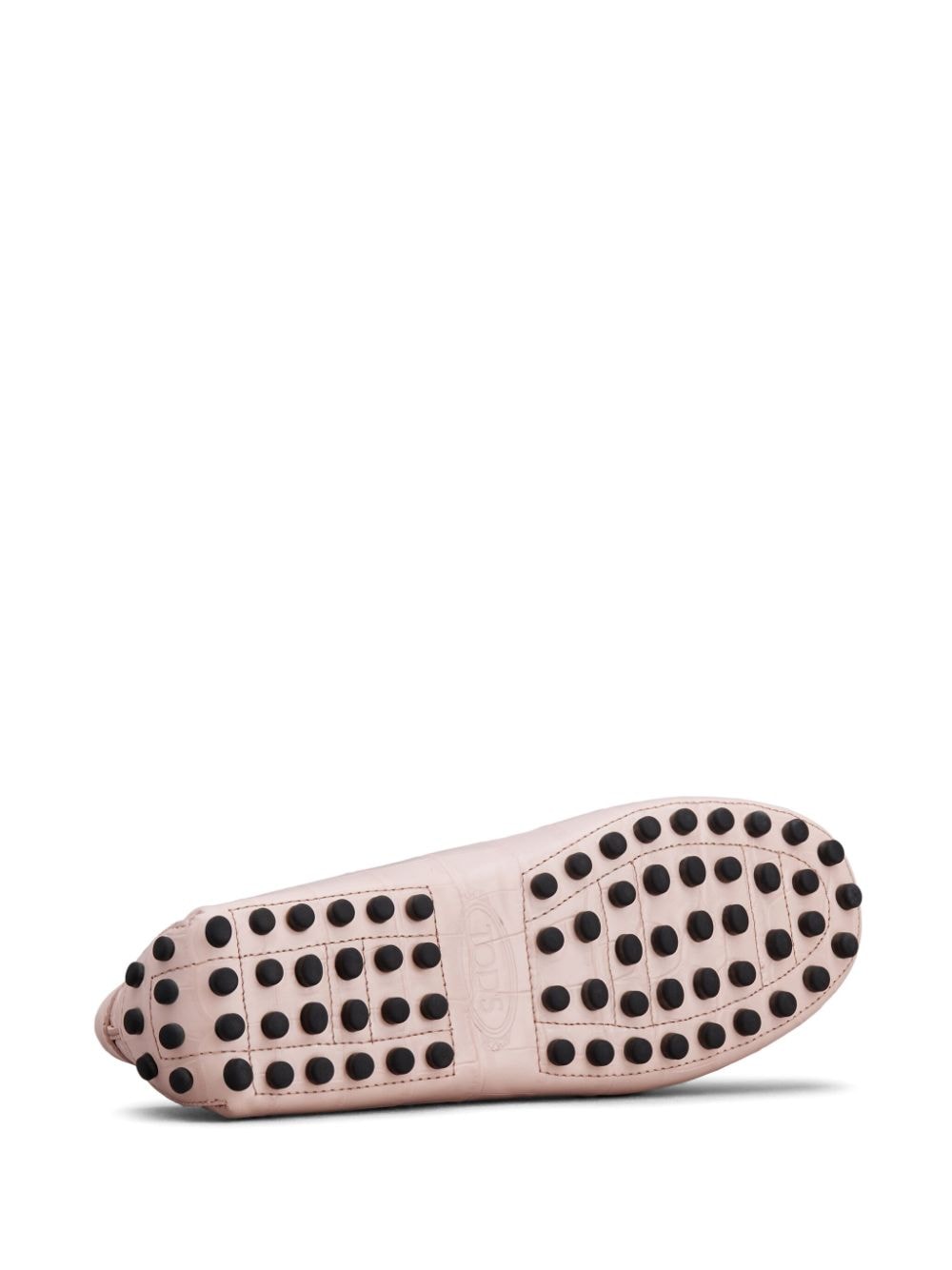 Shop Tod's Gommino Leather Loafers In Pink