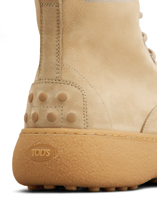 TOD'S レースアップアンクルブーツ Man ブラック トッズ W. G. ヘリテージ レザー レースアップ