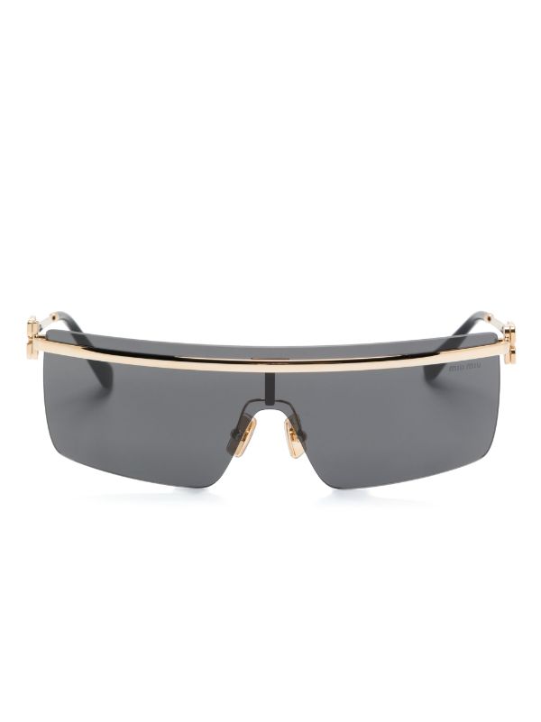 Miu Miu Eyewear mask-frame Sunglasses - Farfetch