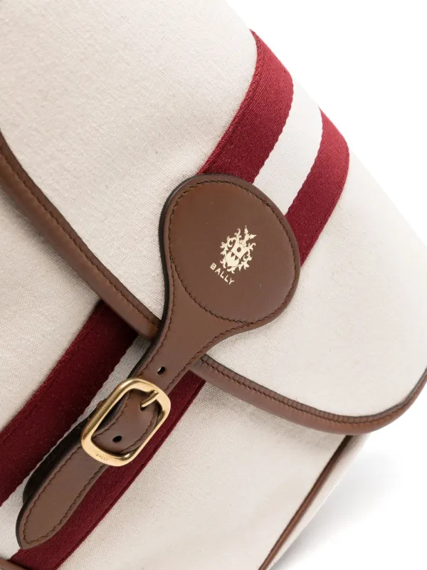Bally ストライプ メッセンジャーバッグ | ニュートラル