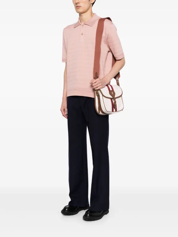Bally ストライプ メッセンジャーバッグ | ニュートラル Bally ストライプ メッセンジャーバッグ | ニュートラル